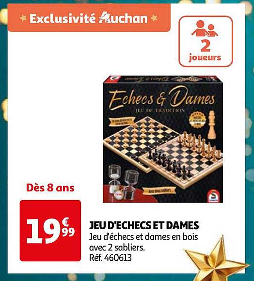 JEU D'ÉCHECS ET DAMES