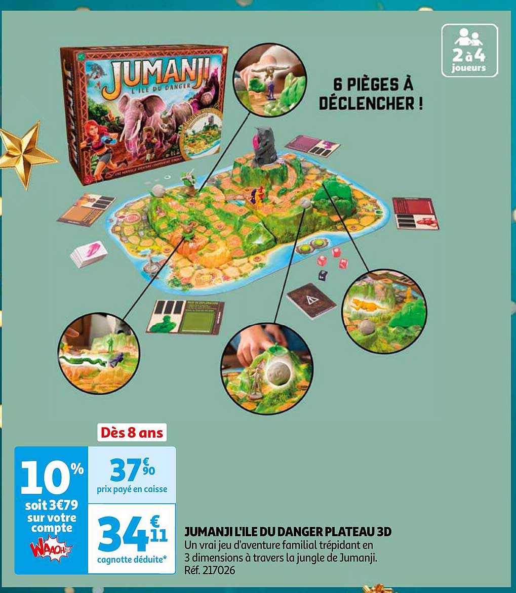 JUMANJI L'ILE DU DANGER PLATEAU 3D