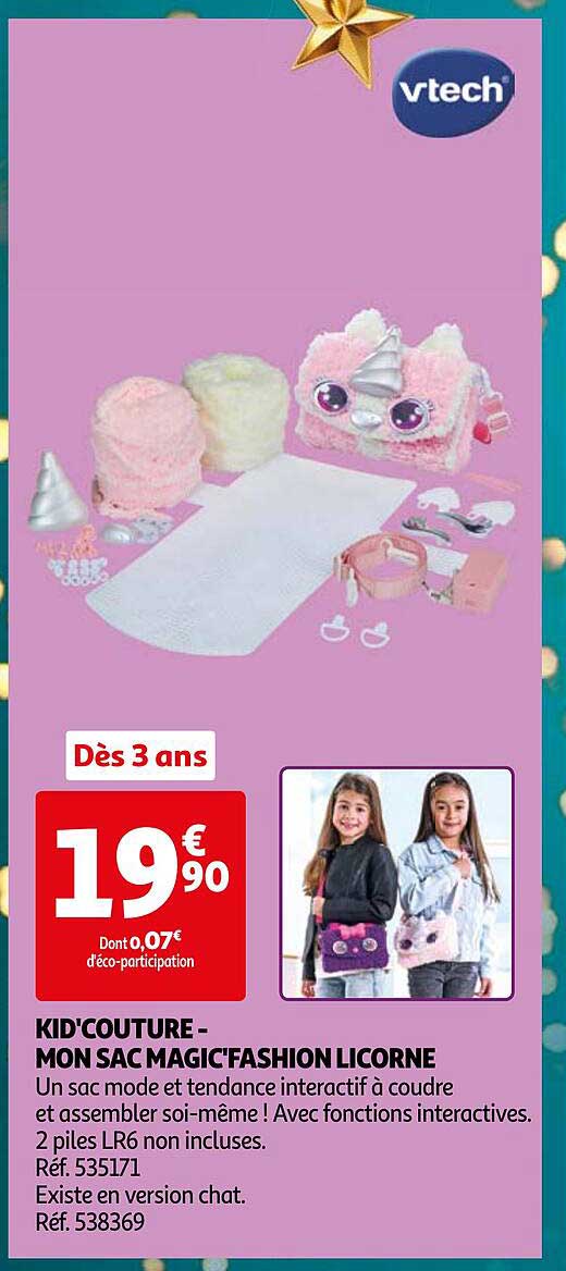 KID'COUTURE - MON SAC MAGIC'FASHION LICORNE