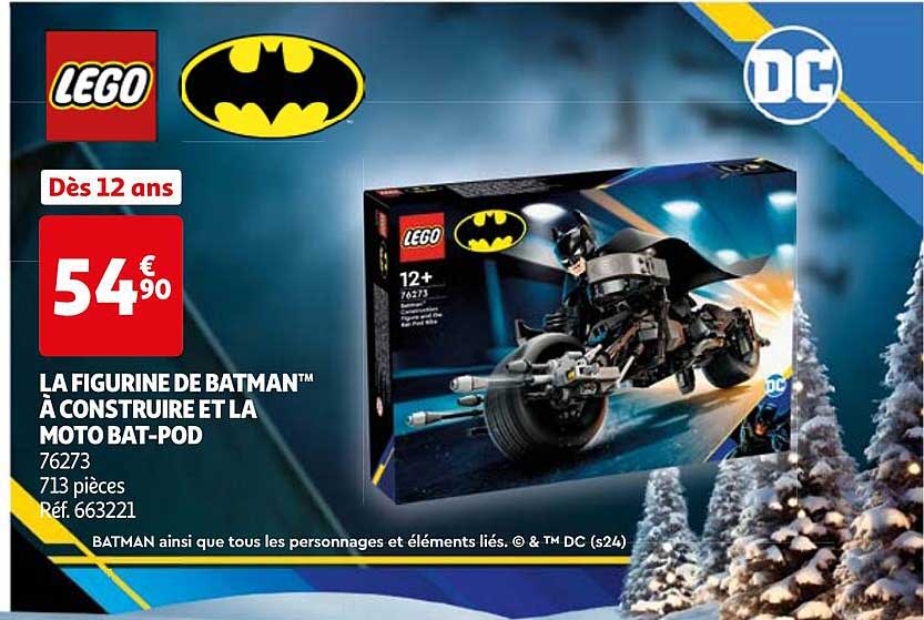 LA FIGURINE DE BATMAN™ À CONSTRUIRE ET LA MOTO BAT-POD