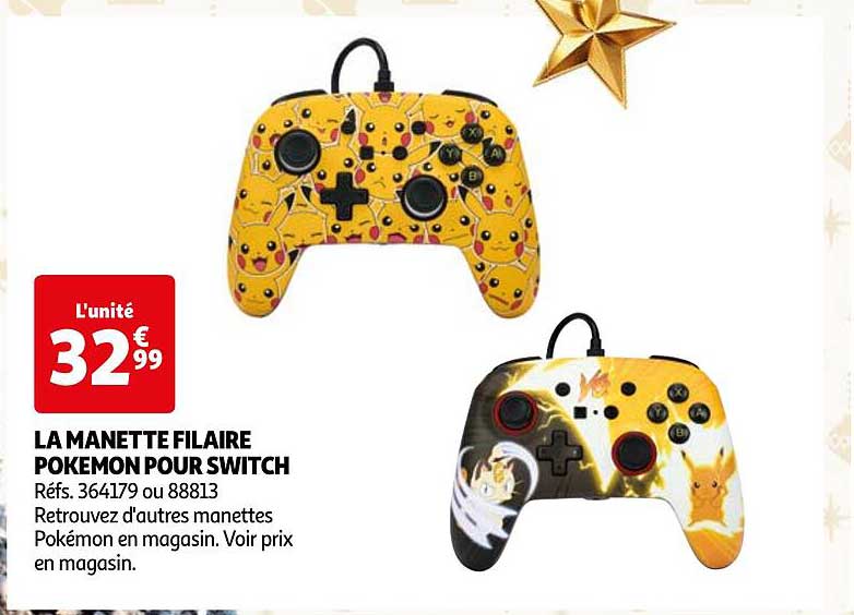 LA MANETTE FILAIRE POKEMON POUR SWITCH