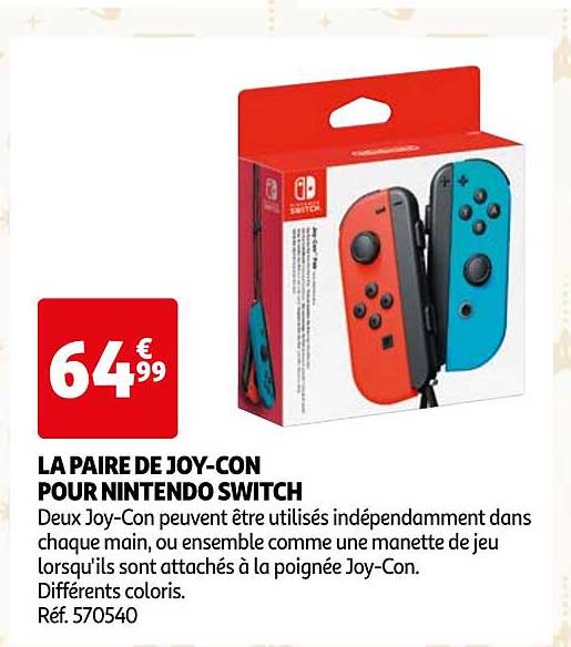 LA PAIRE DE JOY-CON POUR NINTENDO SWITCH