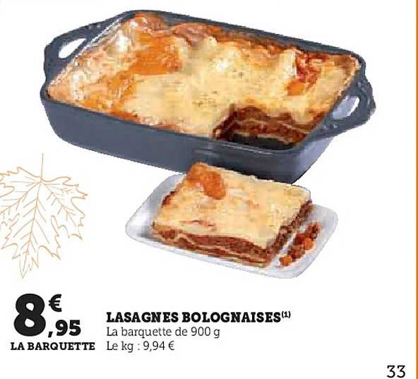 LASAGNES BOLOGNAISES