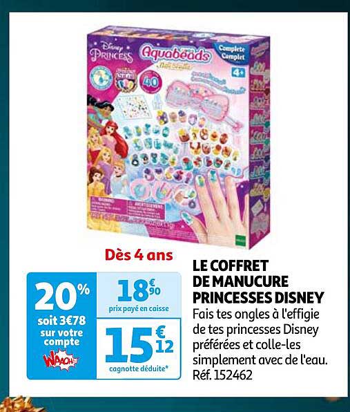 LE COFFRET DE MANUCURE PRINCESSES DISNEY