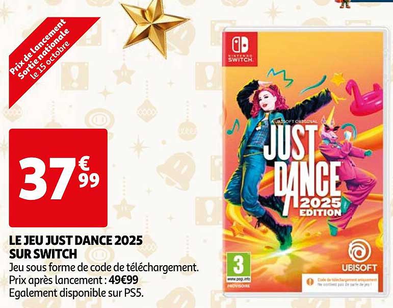 LE JEU JUST DANCE 2025 SUR SWITCH