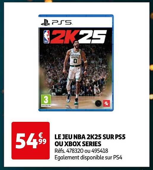 LE JEU NBA 2K25 SUR PS5 OU XBOX SERIES