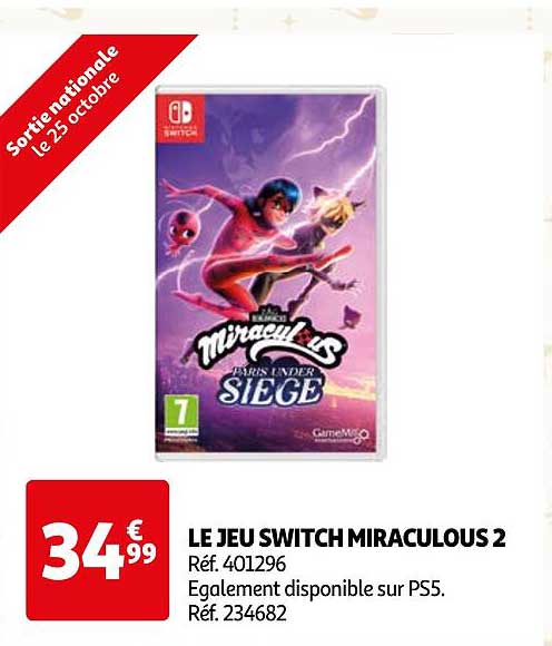 LE JEU SWITCH MIRACULOUS 2