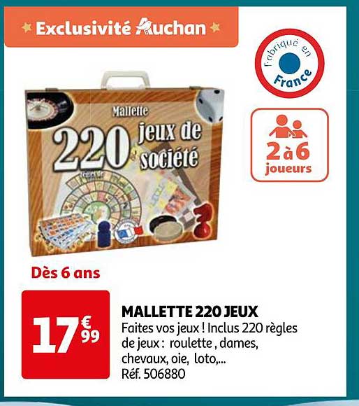 MALLETTE 220 JEUX