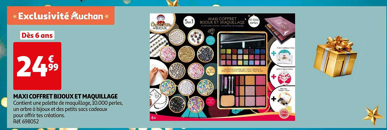 MAXI COFFRET BIJOUX ET MAQUILLAGE