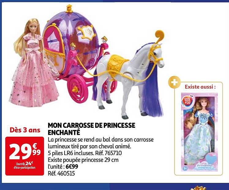 MON CARROSSE DE PRINCESSE ENCHANTÉ