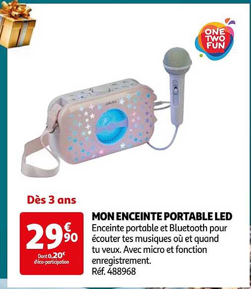 MON ENCEINTE PORTABLE LED