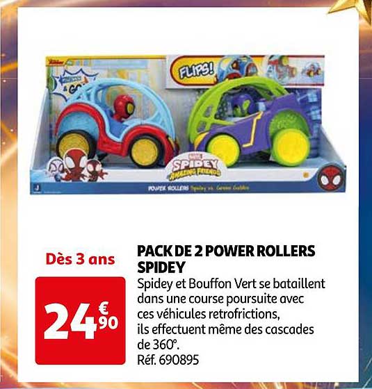 PACK DE 2 POWER ROLLERS SPIDEY