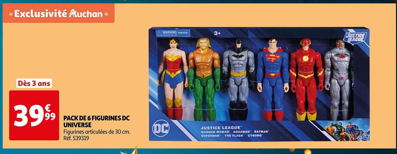 PACK DE 6 FIGURINES DC UNIVERSE