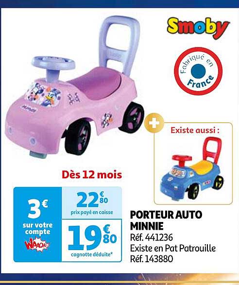 PORTEUR AUTO MINNIE