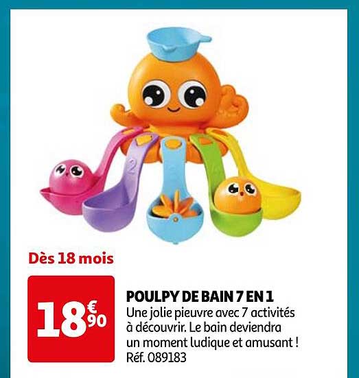 POULPY DE BAIN 7 EN 1