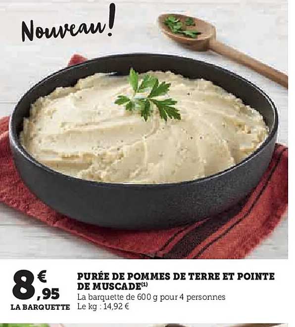 PURÉE DE POMMES DE TERRE ET POINTE DE MUSCADE