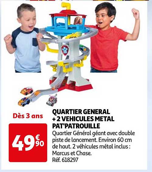 QUARTIER GENERAL + 2 VEHICULES METAL PAT'PATROUILLE