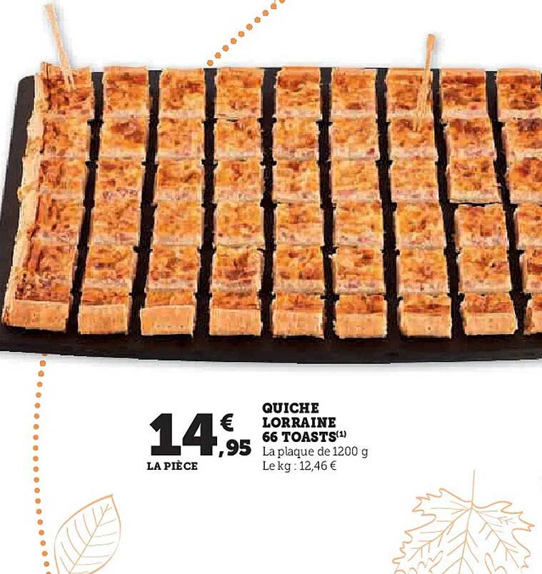 QUICHE LORRAINE 66 TOASTS