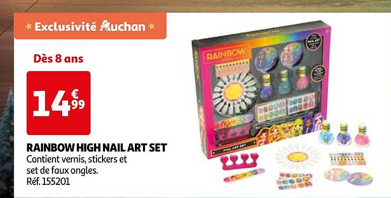 RAINBOW HIGH NAIL ART SET