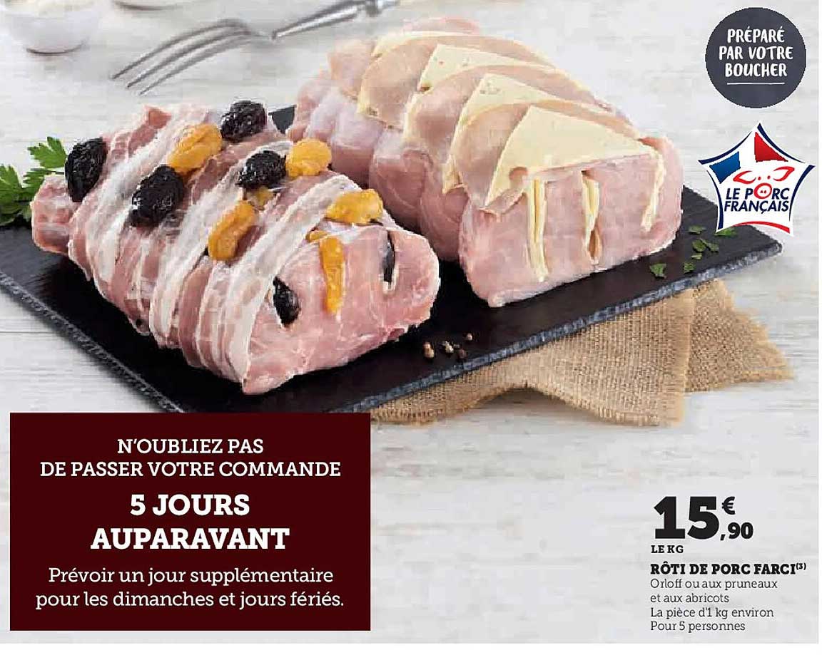 RÔTI DE PORC FARCÉ