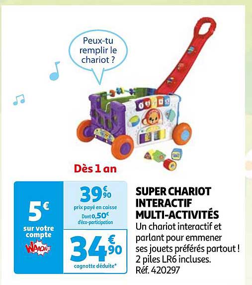 SUPER CHARIOT INTERACTIF MULTI-ACTIVITÉS