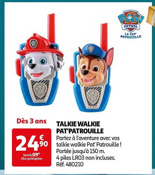 TALKIE WALKIE PAT'PATROUILLE