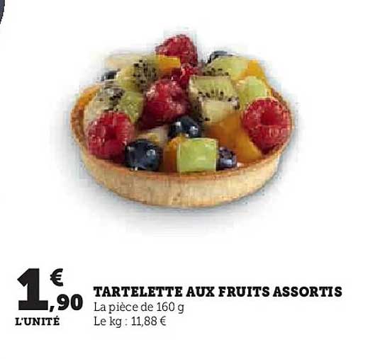 TARTELETTE AUX FRUITS ASSORTIS