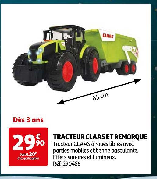 TRACTEUR CLAAS ET REMORQUE