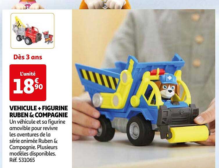 VEHICULE + FIGURINE RUBEN & COMPAGNIE