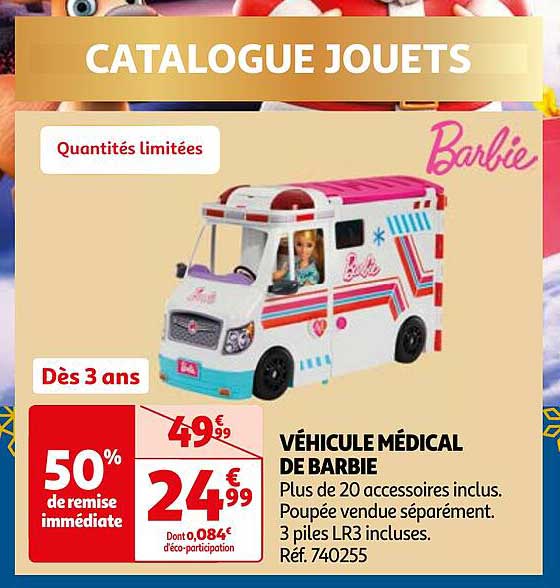 VÉHICULE MÉDICAL DE BARBIE