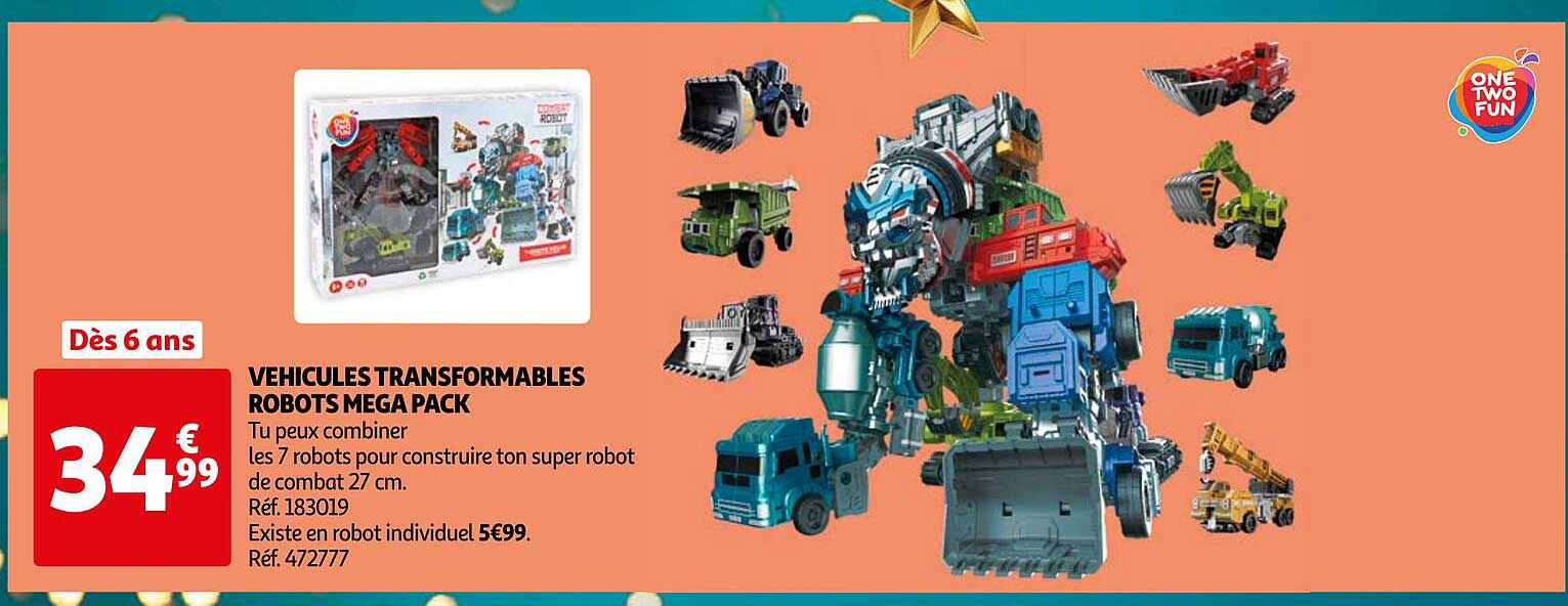 VÉHICULES TRANSFORMABLES ROBOTS MEGA PACK