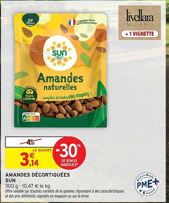 Amandes décortiquées SUN