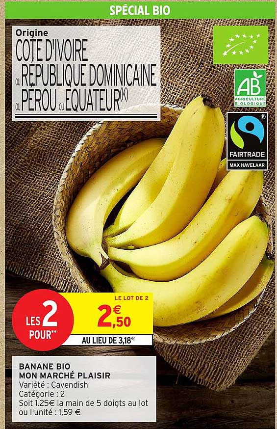 BANANE BIO MON MARCHÉ PLAISIR