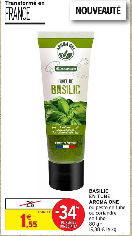 BASILIC EN TUBE AROMA ONE