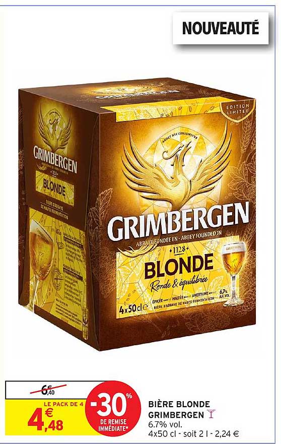 BIÈRE BLONDE GRIMBERGEN