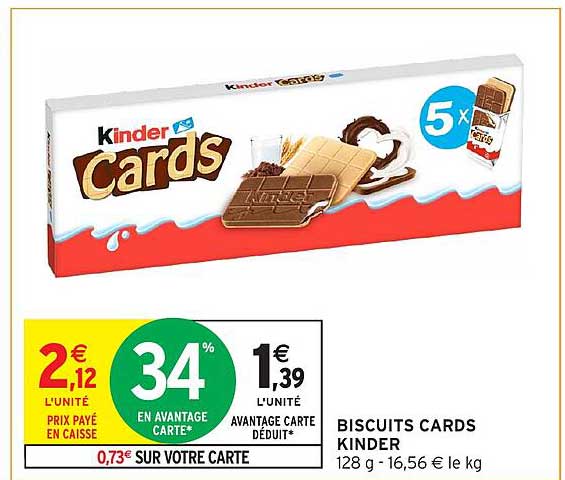 BISCUITS CARDS KINDER