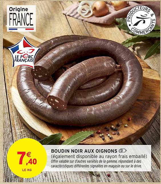 BOUDIN NOIR AUX OIGNONS