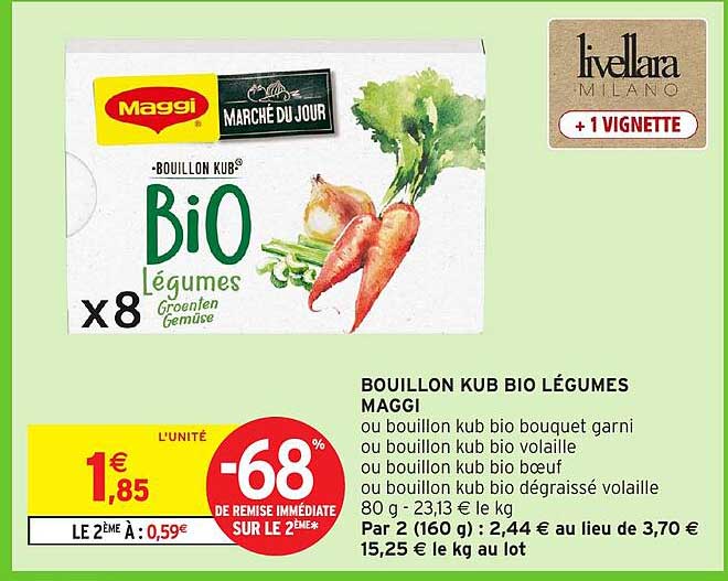 BOUILLON KUB BIO LÉGUMES MAGGI