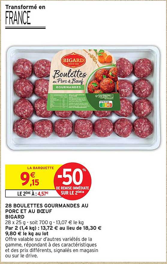 Boulets au Porc et au Bœuf Gourmandes