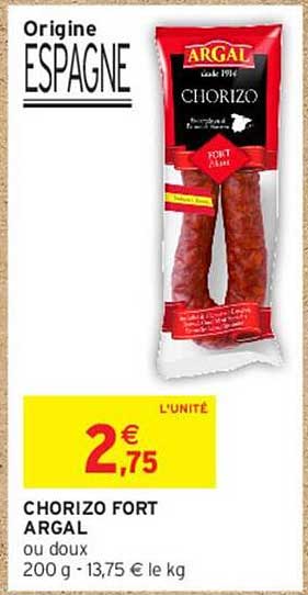 CHORIZO FORT ARGAL