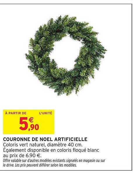 COURONNE DE NOEL ARTIFICIELLE