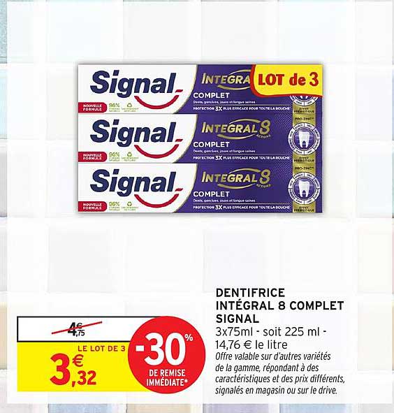 DENTIFRICE INTÉGRAL 8 COMPLET SIGNAL