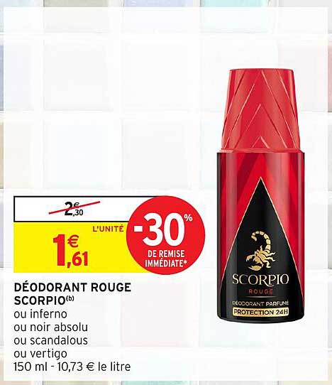 DÉODORANT ROUGE SCORPIO