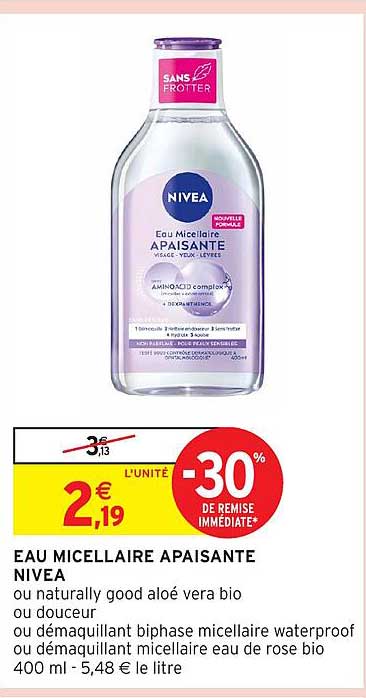 EAU MICELLAIRE APAISANTE NIVEA