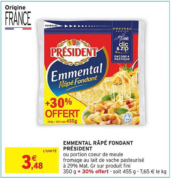 EMMental Râpé Fondant PRÉSIDENT