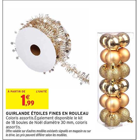 GUIRLANDE ÉTOILES FINES EN ROULAU