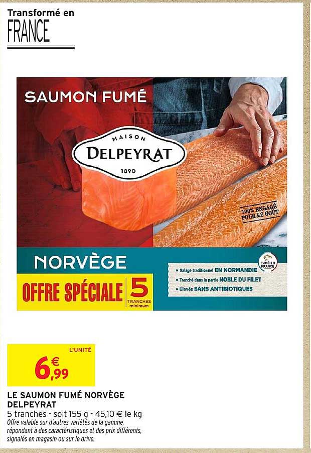 LE SAUMON FUMÉ NORVÈGE DELPEYRAT