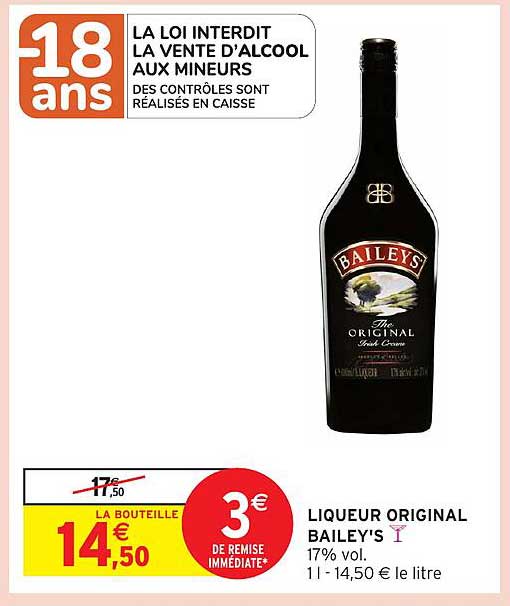 LIQUEUR ORIGINAL BAILEY'S