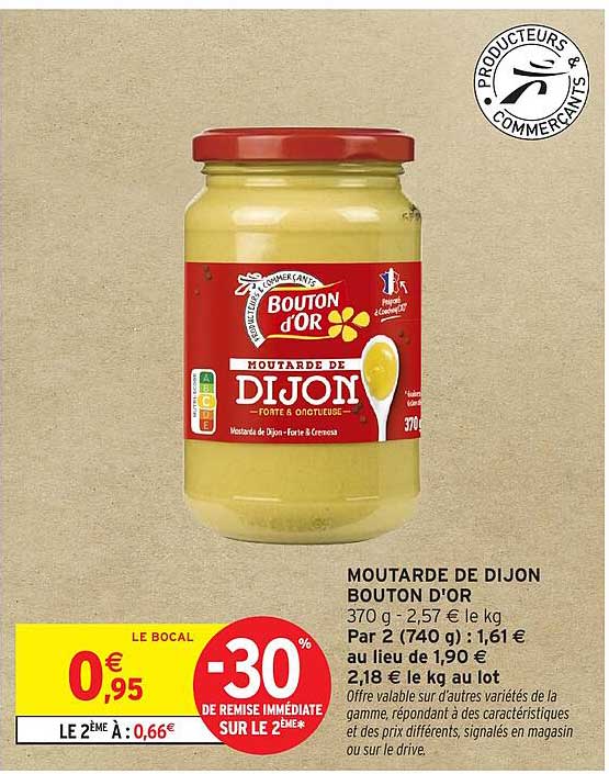 MOUTARDE DE DIJON BOUTON D'OR