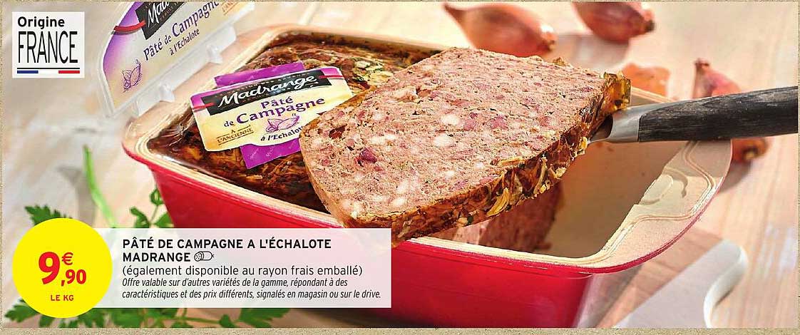 PÂTÉ DE CAMPAGNE À L'ÉCHALOTE MADRANGE